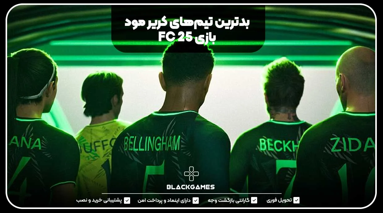 بدترین تیمهای کریر مود بازی FC 25