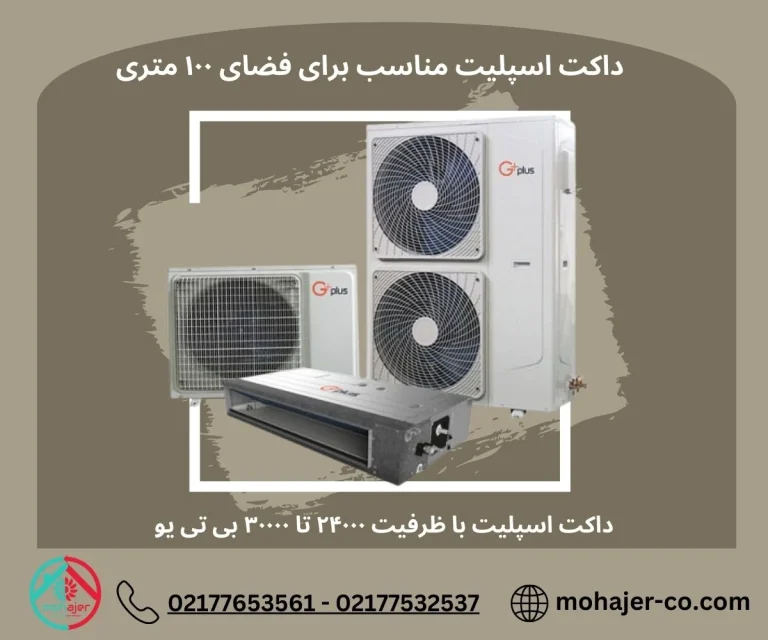 داکت اسپلیت برای ۱۰۰ متر