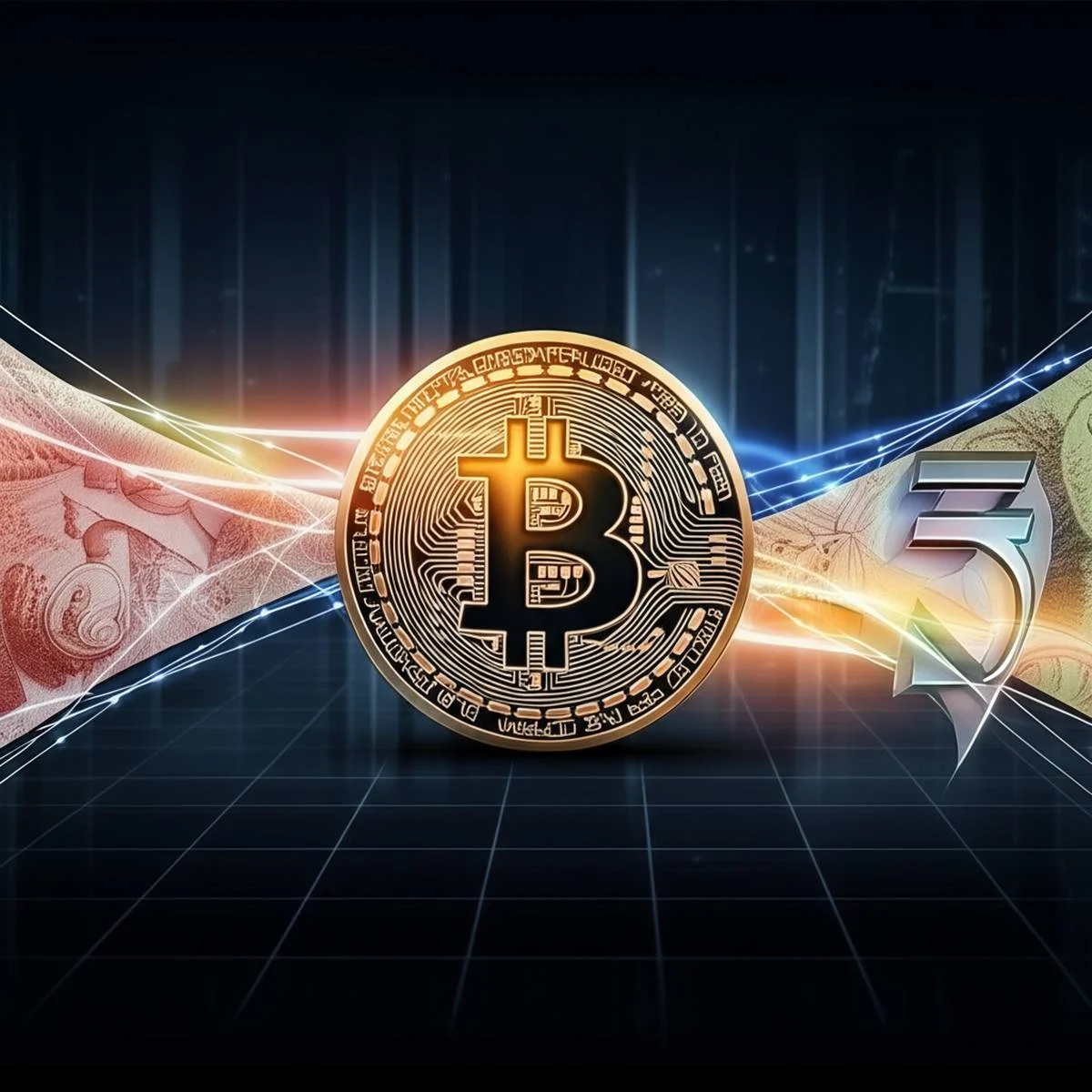 تبدیل قیمت بیت کوین به تومان