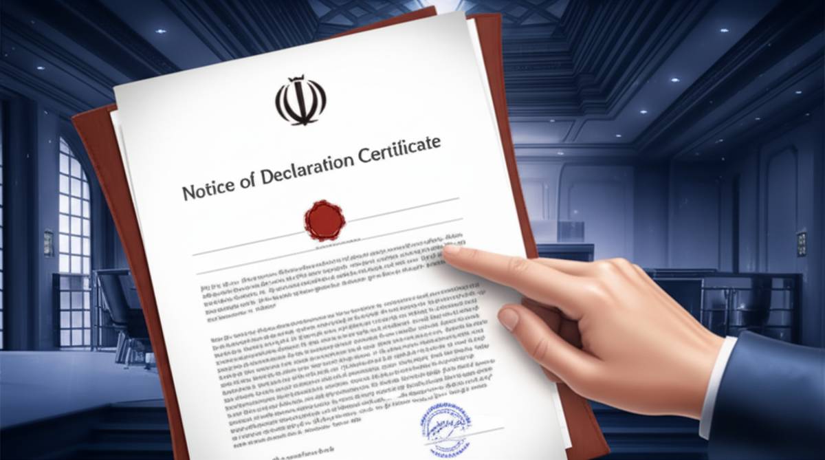 گواهی ابلاغ اظهارنامه چیست | صفر تا صد نحوه دریافت و کاربرد