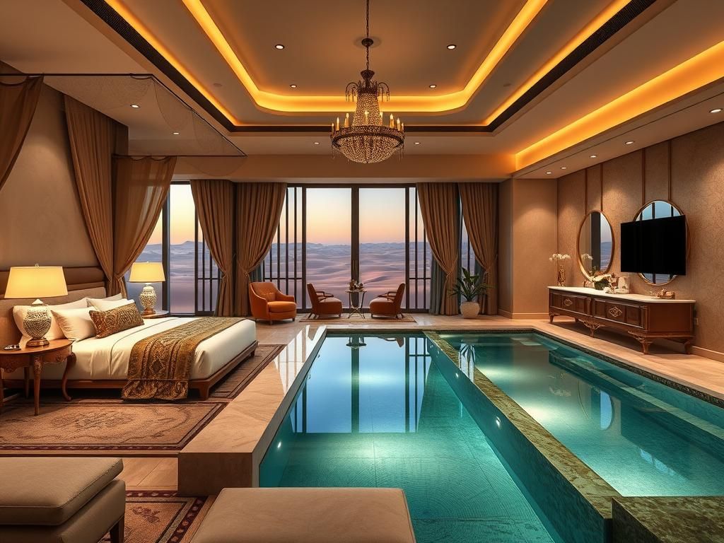 امکانات اتاق های هتل المها دیزرت ریزورت دبی | راهنمای جامع